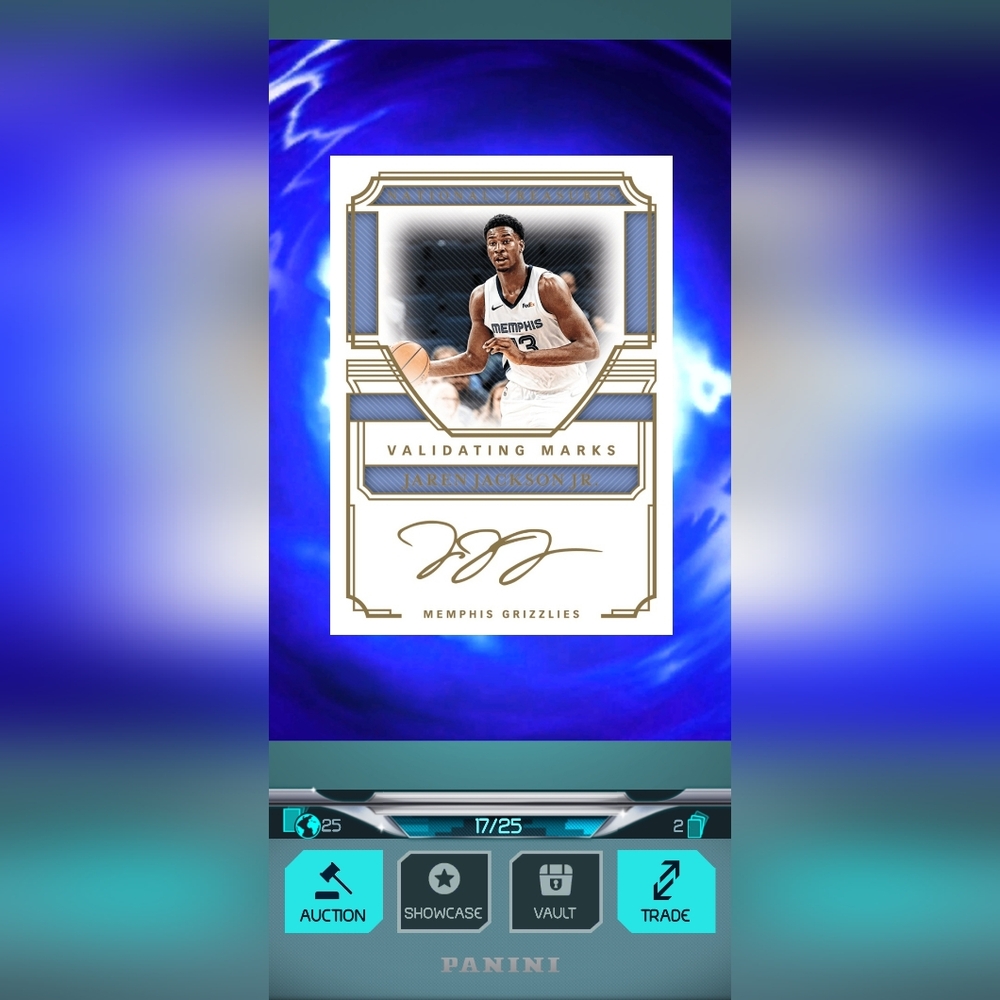 2019 Jaren Jackson panini dunk app NFT